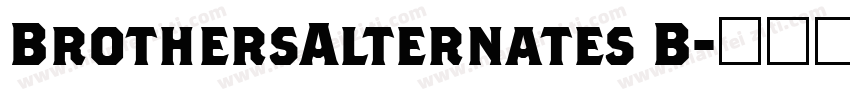 BrothersAlternates B字体转换